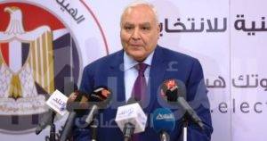 المستشار لاشين إبراهيم رئيس الهيئة الوطنية للانتخابات