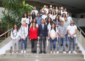 رئيس البريد يستقبل وفد شبابى من الدارسين بالخارج