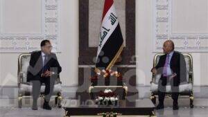رئيس الوزراء خلال لقاءه مع رئيس مجلس النواب العراقى