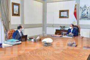 اجتماع الرئيس عبد الفتاح السيسي مع رئيس المخابرات العامة