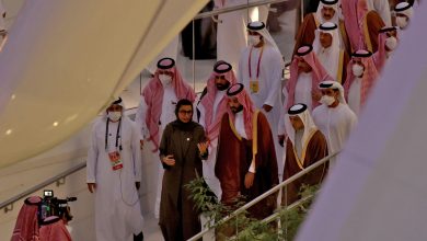 صورة بالفيديو.. لحظة وصول ولي عهد السعودية إلى معرض إكسبو وترحيب الحضور به: “حي الله أبو سلمان”