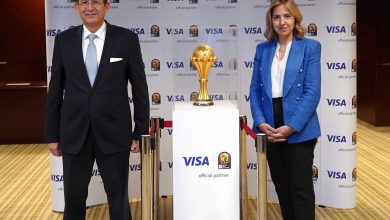 صورة QNB الأهلي بالتعاون مع VISA يحتفلان بتواجد كأس الأمم الأفريقية 2022 في مقر البنك
