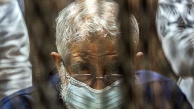 صورة محكمة مصرية تعاقب القائم بأعمال مرشد الإخوان بالسجن المؤبد في “اقتحام الحدود”