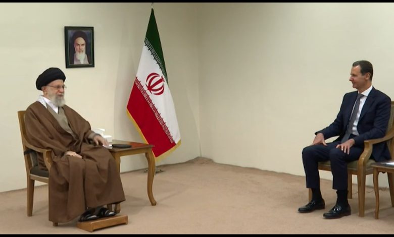 الرئيس-السوري-بشار-الأسد-يلتقي-خامنئي-في-طهران