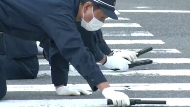الشرطة-اليابانية-أجرت-بحثًا-واسع-النطاق-في-مكان-مقتل-آبي
