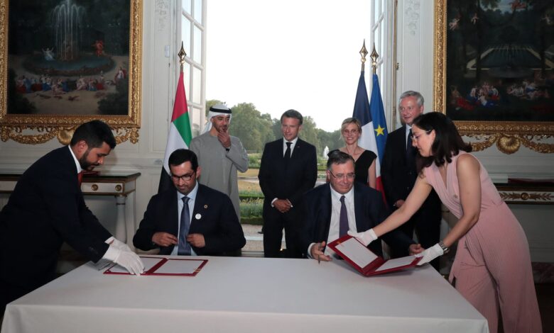 الإمارات-وفرنسا-توقعان-اتفاقية-شراكة-استراتيجية-شاملة-في-مجال-الطاقة