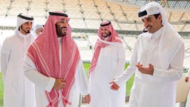 “أرحب-يبو-سلمان”.-تفاعل-على-صورة-محمد-بن-سلمان-وأمير-قطر-بالدوحة-لافتتاح-كأس-العالم-2022