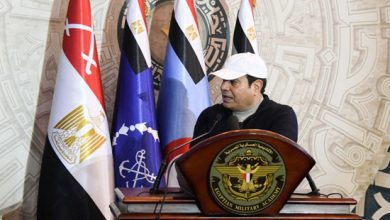 الرئيس السيسى يشيد بمستوى إعداد طلبة الحربية ويطالبهم بالتحلى بالقيم العسكرية
