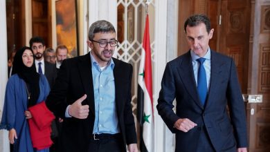 وزير-خارجية-الإمارات-يلتقي-الأسد.-ويتفقد-مناطق-متضررة-من-الزلزال