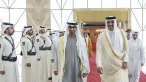 أمير-قطر-يتصل-بمحمد-بن-زايد-بمناسبة-التعيينات-الجديدة-في-الإمارات