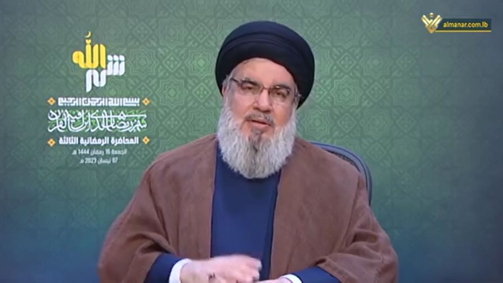 أول-ظهور-لحسن-نصرالله-بعد-الضربات-الإسرائيلية:-سأترك-الحديث-بالتفصيل-إلى-الجمعة-المقبل