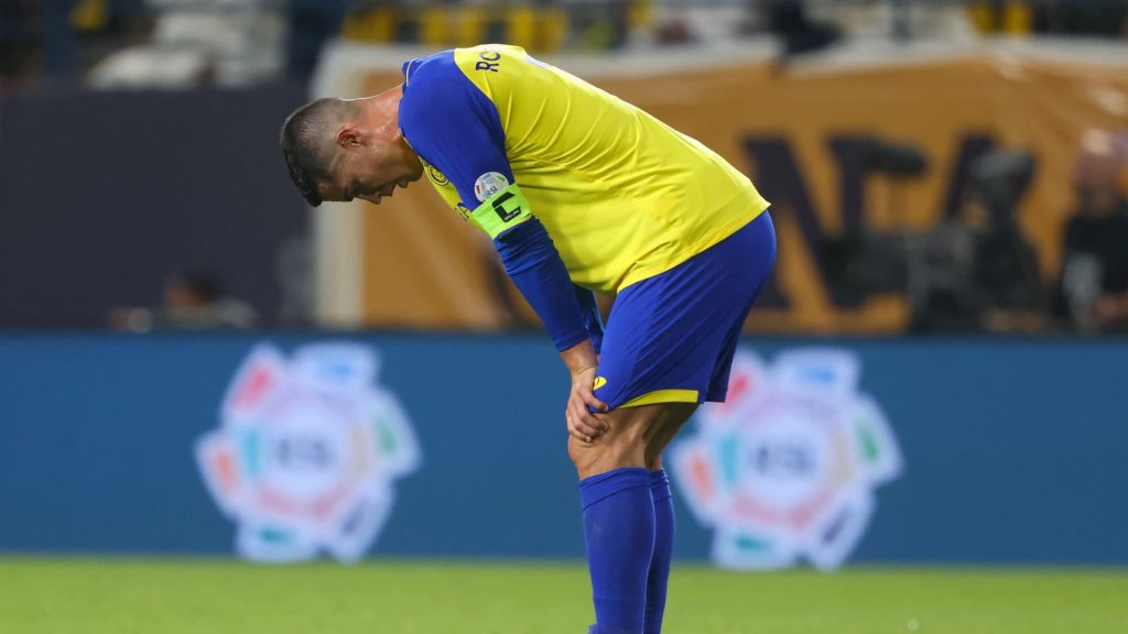 تداول-لقطات-لـ”حسرة-وغضب”-كريستيانو-رونالدو-في-مباراة-النصر-والوحدة