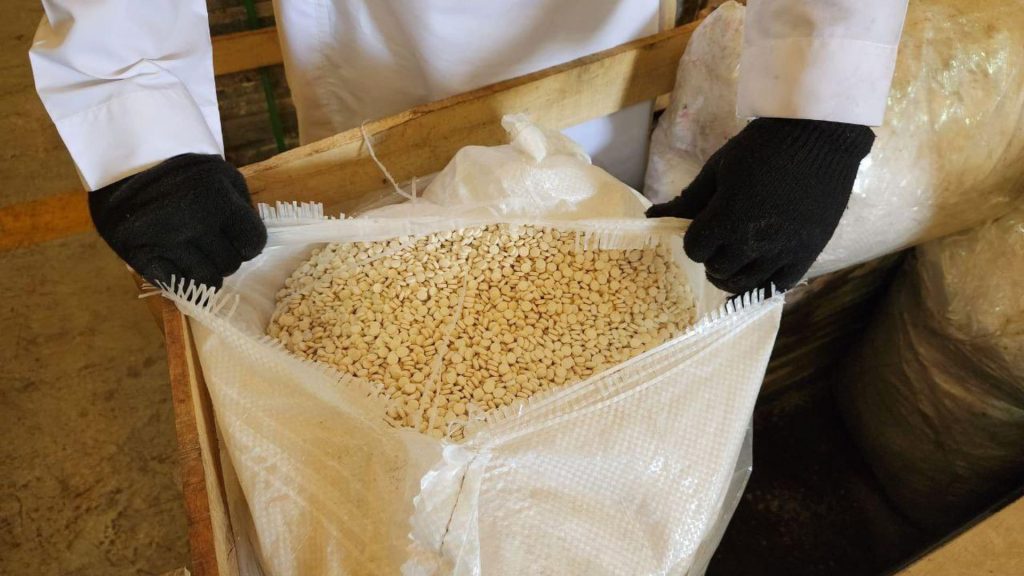 السعودية.-إحباط-محاولة-تهريب-5-ملايين-قرص-“إمفيتامين”-في-شحنة-أحجار