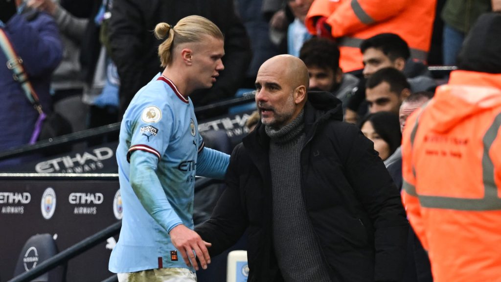 انفعال-بيب-غوارديولا-على-إيرلينغ-هالاند-يُثير-جدلاً.-والمدرب-الإسباني-يعلق