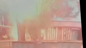 قذفت-أجزاء-من-الجذع-فوق-منزل.-كاميرا-توثّق-ضرب-صاعقة-لنفس-الشجرة-مرتين-خلال-14-ثانية