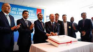 رحلة طيران الإمارات الافتتاحية