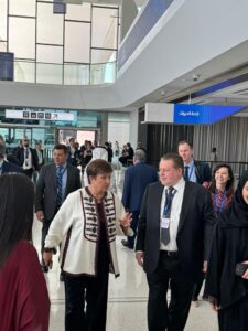  محافظ البنك المركزي يلتقي المدير التنفيذي لصندوق النقد الدولي