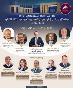 تشكيل مجلس إدارة مركز المعلومات ودعم اتخاذ القرار